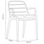 Ensemble de 4 fauteuils empilables Nohr-383089460