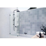 Vela 29.5 in. x 58.25 in. Frameless Single Fixed Bath Panel