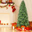 Arbre de Noël de 48 pouces avec 527 branches Dense Lifelike + pe, 150 lumières blanches douces, arbre à charnières en métal robuste de 4 pi facile à assembler, pointes réalistes, lumières DEL brillantes, installation rapide