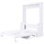 Grand lit blanc avec tablette