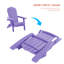 Chaise Adirondack pliante en résine en plastique Adirondack-93055443