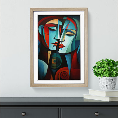 Lovers Cubism No.2 - Framed Print