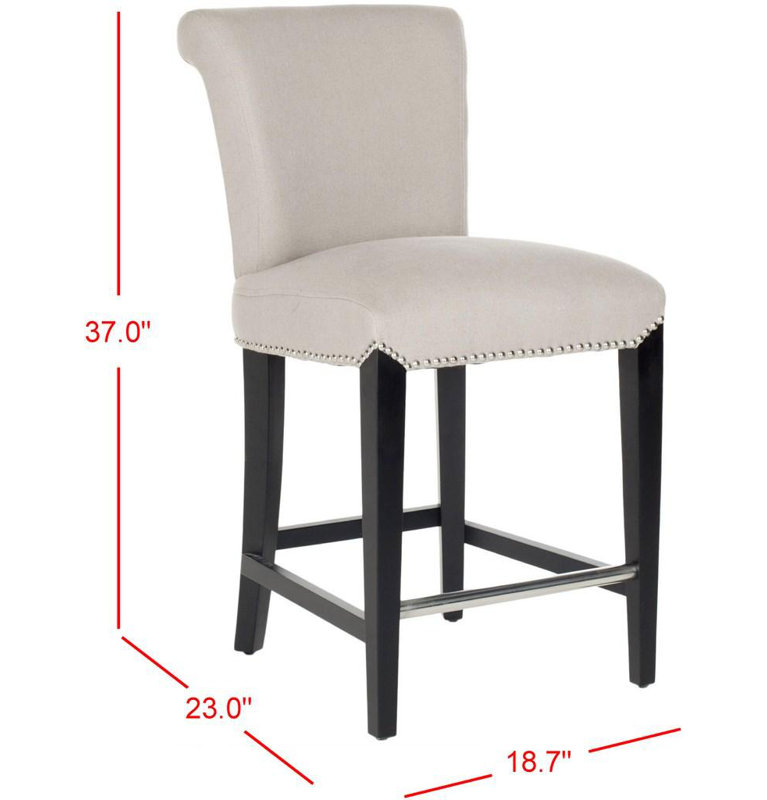 Tabouret de comptoir, Beige, Tabouret de comptoir (siège d'une hauteur de 26 p