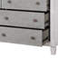 Commode Katia gris rustique et blanc vieilli