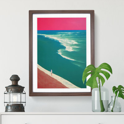 Alone On The Beach - Wall Art