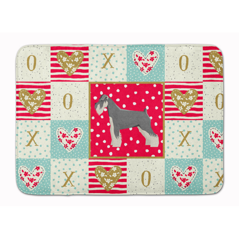 Tapis de cuisine en mousse mémoire love Shanaya, Schnauzer