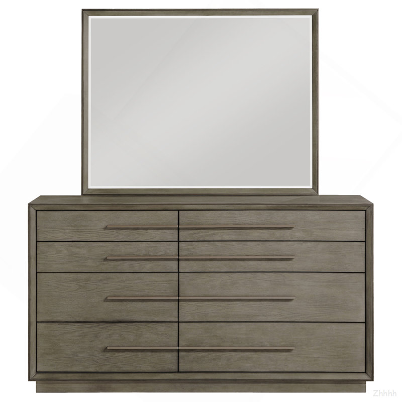 Commode 8 tiroirs avec miroir Prescott