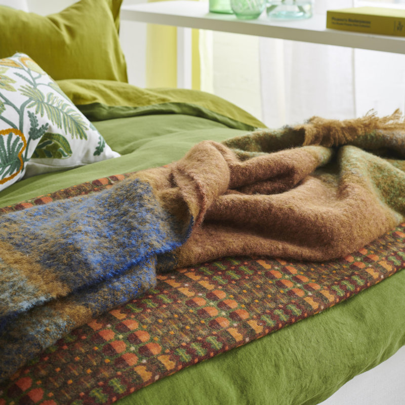 Mikome Indigo Mohair Throw