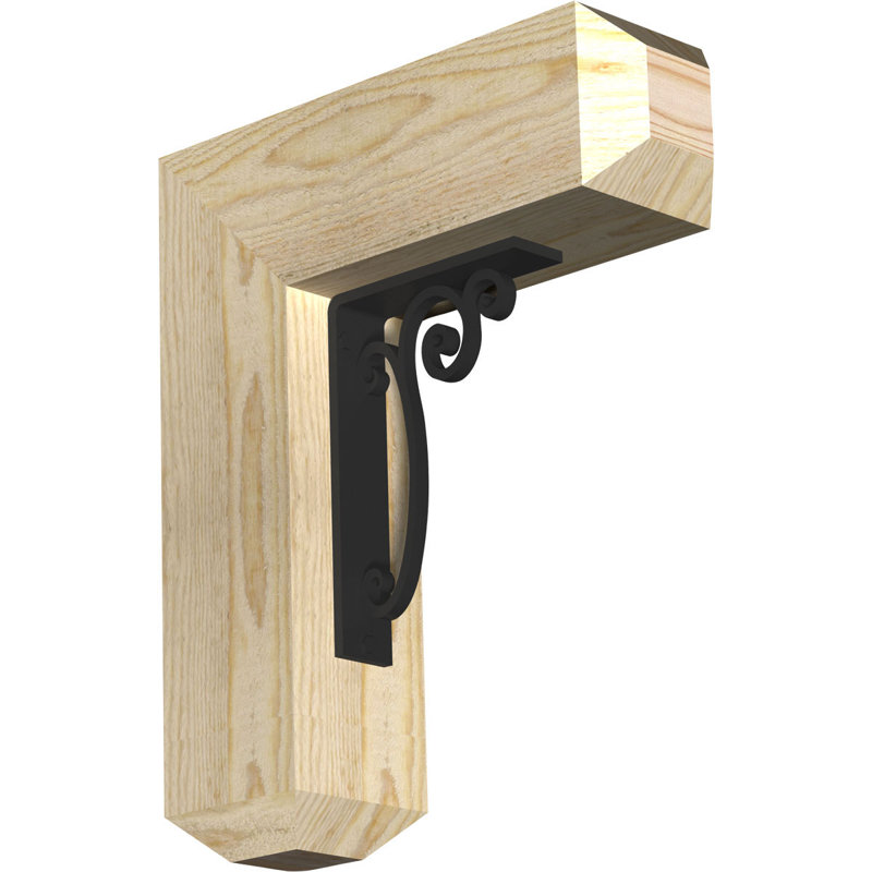 Support simple Ironcrest de 4 po Avery, H 16 po x P 13 1/2 po, Sapin Douglas (l 4 po x P 4 po)