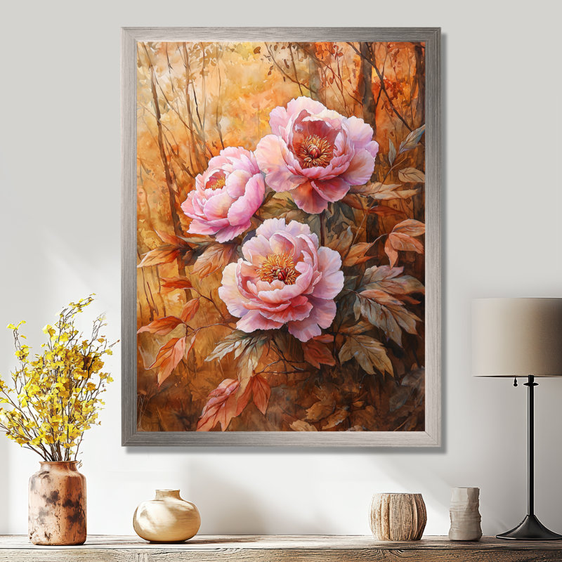 Apfel - Art mural floral, Reproduction encadrée d'une seule photo, Argent argent, H 20 po x l 12 po