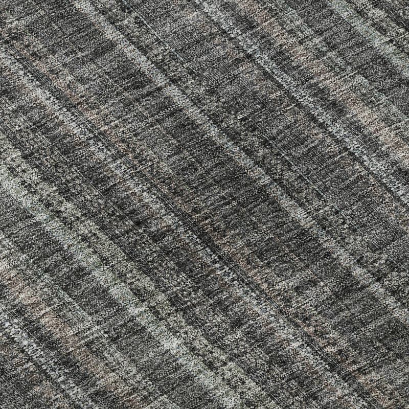 Premium Machine Washable Prisco Gray Rug, Rectangle 3' x 5'