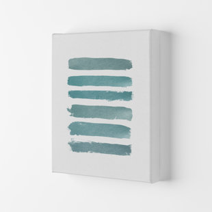 Ombre Turquoise by Orara - Wrapped Canvas Print