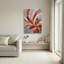 Ensemble de 1 tableau abstrait floral sur toile-129339246-129339248
