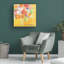 «Farida Zaman», «Misty Yellow Floral», art sur toile-1381180840