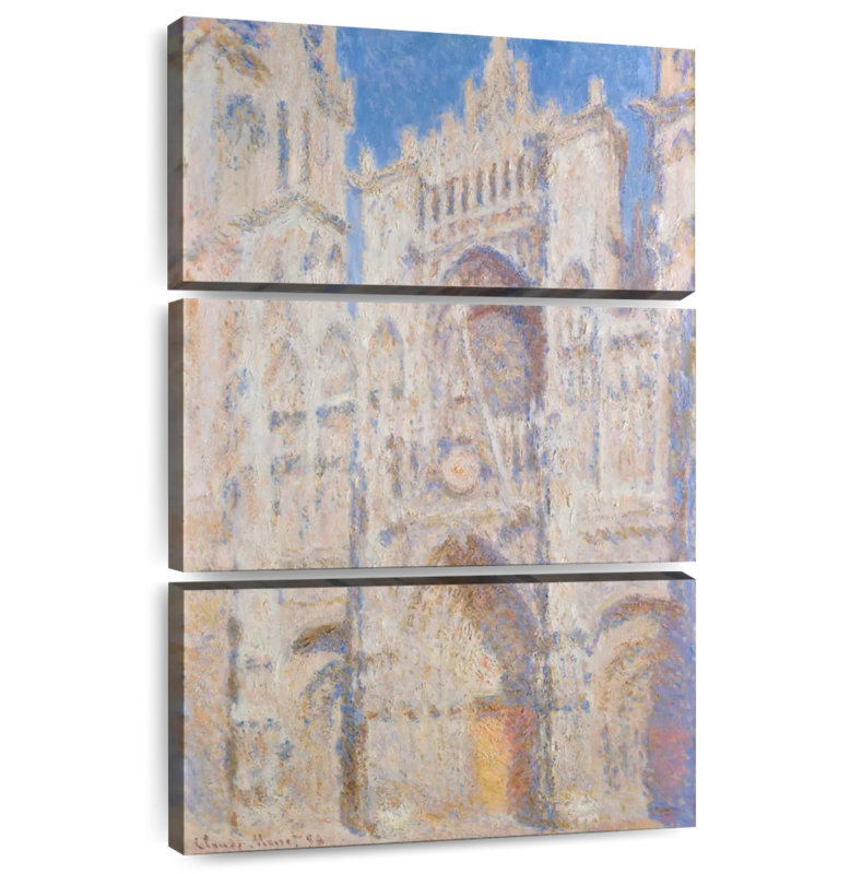 Adella Rouen, cathédrale, portail, soleil, 1894, H 32 po x l 20 po