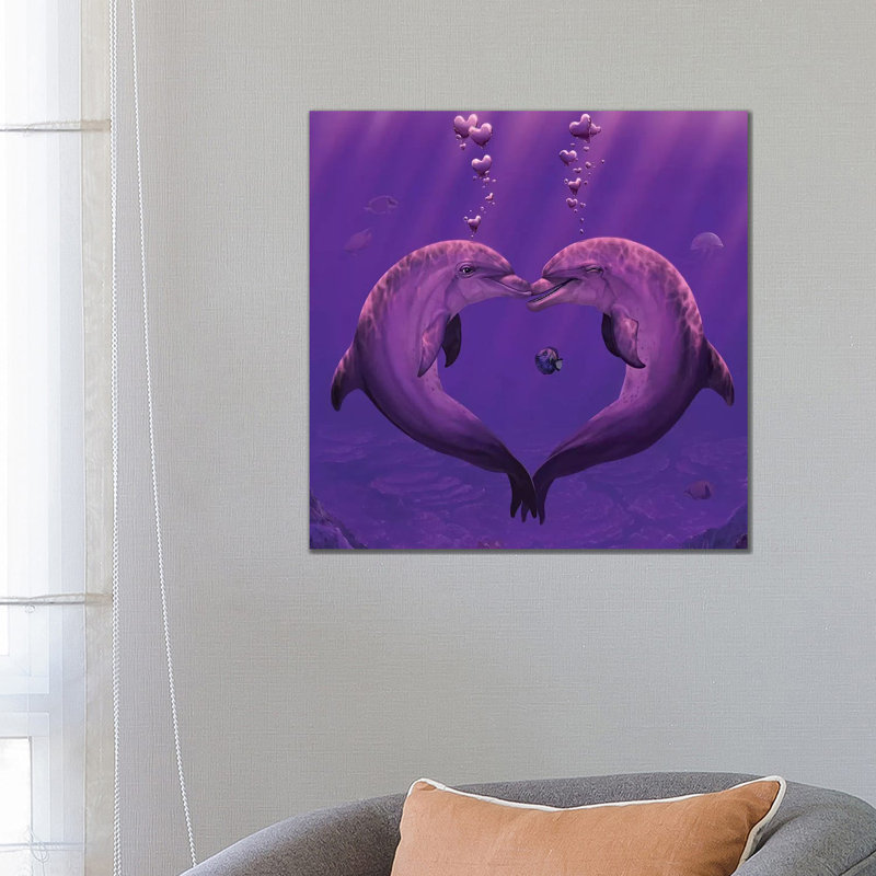 Sea Of Hearts by Vincent Hie - Print on Canvas, 66.04 cm H x 66.04 cm W x 1.91 cm D, Wrapped Canvas