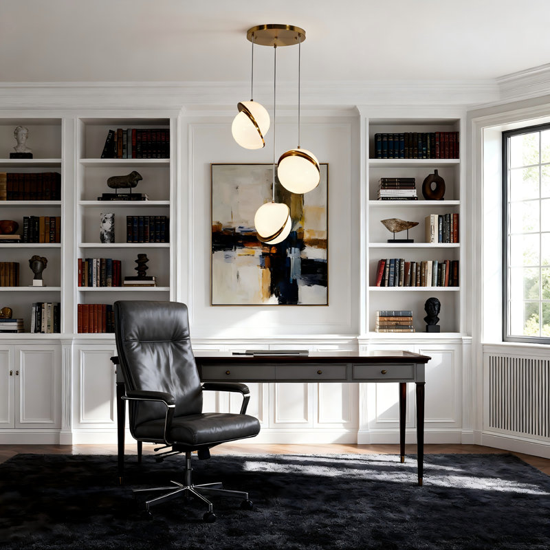 Modern 3 - Light Sphere Chandelier Dimmable