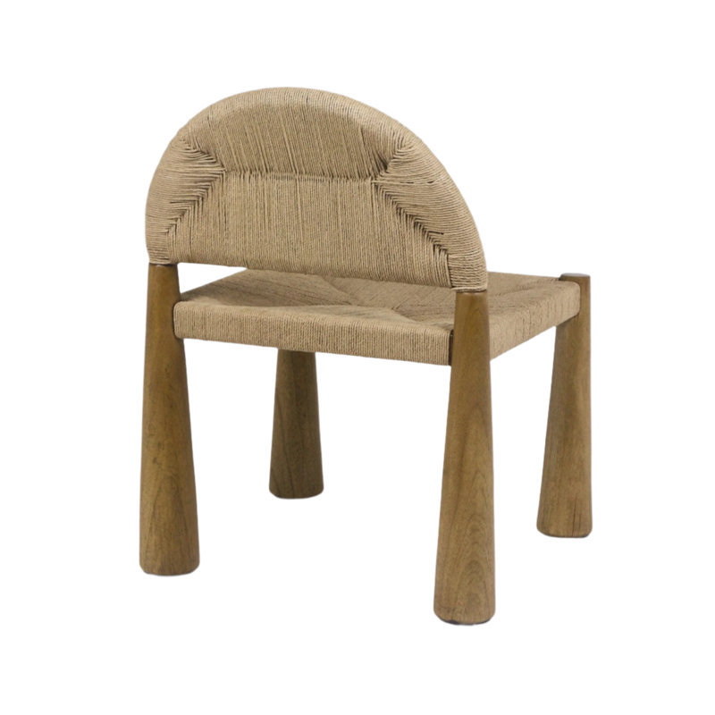 Chaise Pho en teck et ruppie maritime