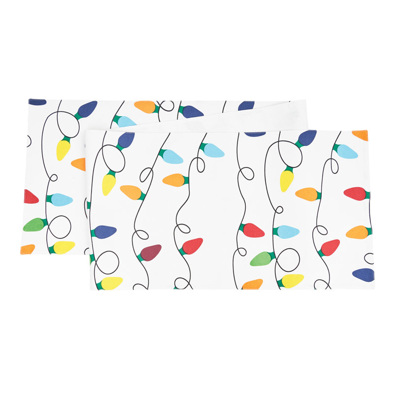 Christmas Light Printed Table Runner