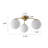 Murtie Sputnik Orb Glass Semi Flush Mount