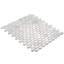 Carrelage mosaïque en marbre 11,2 x 11,6 Bianco Carrara