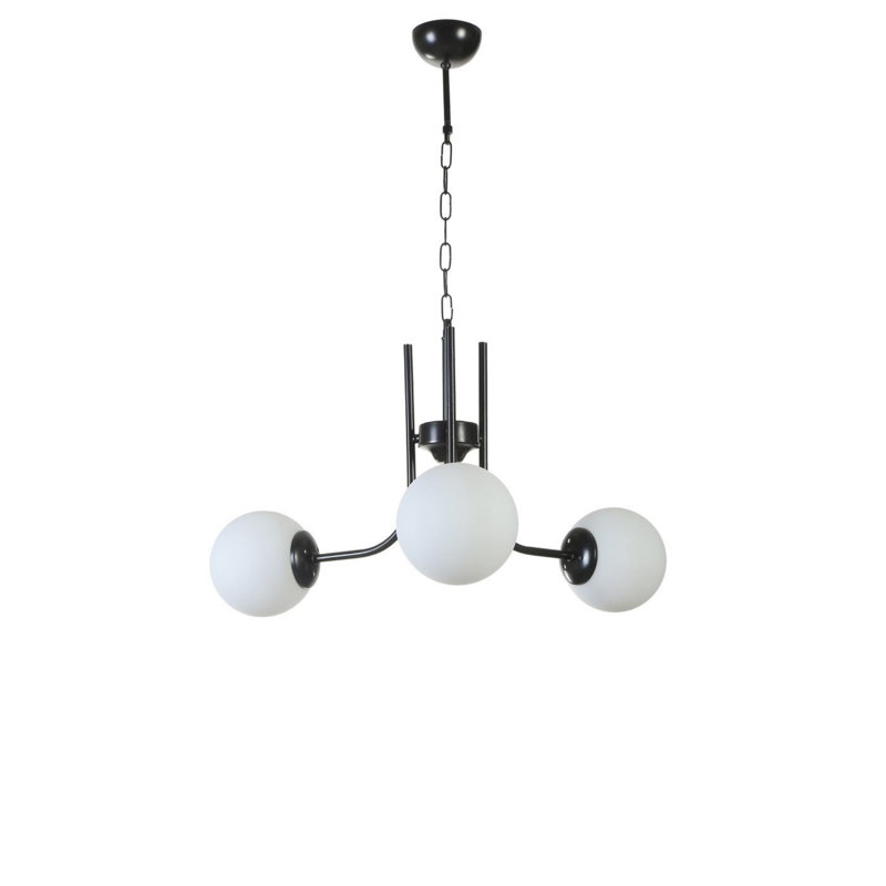 Chandle Chandelier, White/Black