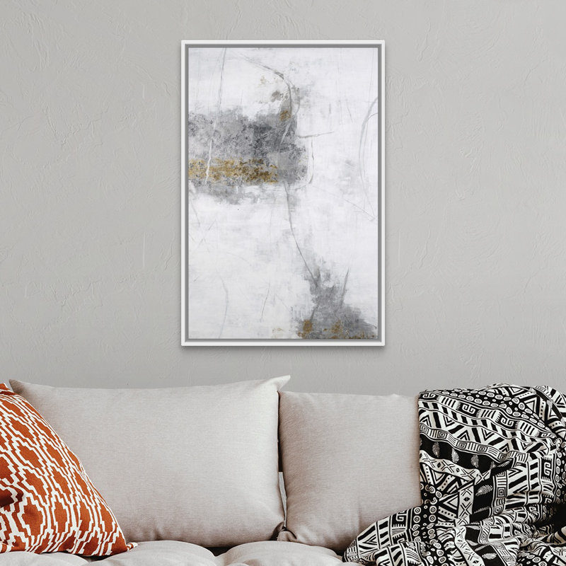Breath of Air III - reproduction sur toile, Cadre flottant blanc, H 38 po x l 26 po x P 1,75 po