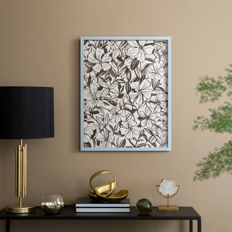 Periwinkle Daze I, reproduction encadrée - bois massif, Bleu, H 30 po x l 24 po