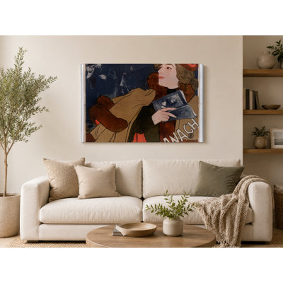 «Paris Almanach 1890s Belle Époque Vintage», affiche sur toile - Art mural sur toile