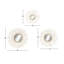 Ensemble de miroirs muraux en métal