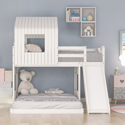 Flintville Kids Twin Over Twin Bunk Bed