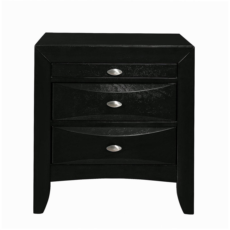 LUCILLE BLACK NIGHTSTAND, Black
