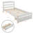 Twin Size Platform Bed with Storage Drawer, Solid Wood Frame with Slat Support, No Box Spring Required, Walnut-1457424162
