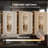 65" x 18" Capsule-Shaped Dimmable LED Full Length Wall Mirror with Black Frame