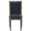 De 2 chaises en tissu bleu marine - Décoration élégante pour la salle à manger 2, qualité durable