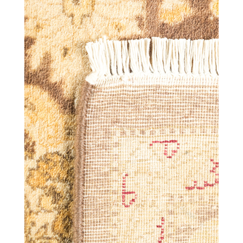 Valerya One-of-a-Kind 3' 10" X 6' 1" 2000s Wool Area Rug in Brown