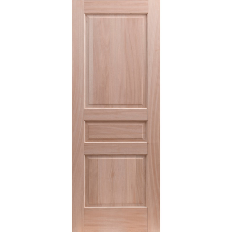 Porte intérieure à panneaux en bois non fini standard, 28 po x 80 po