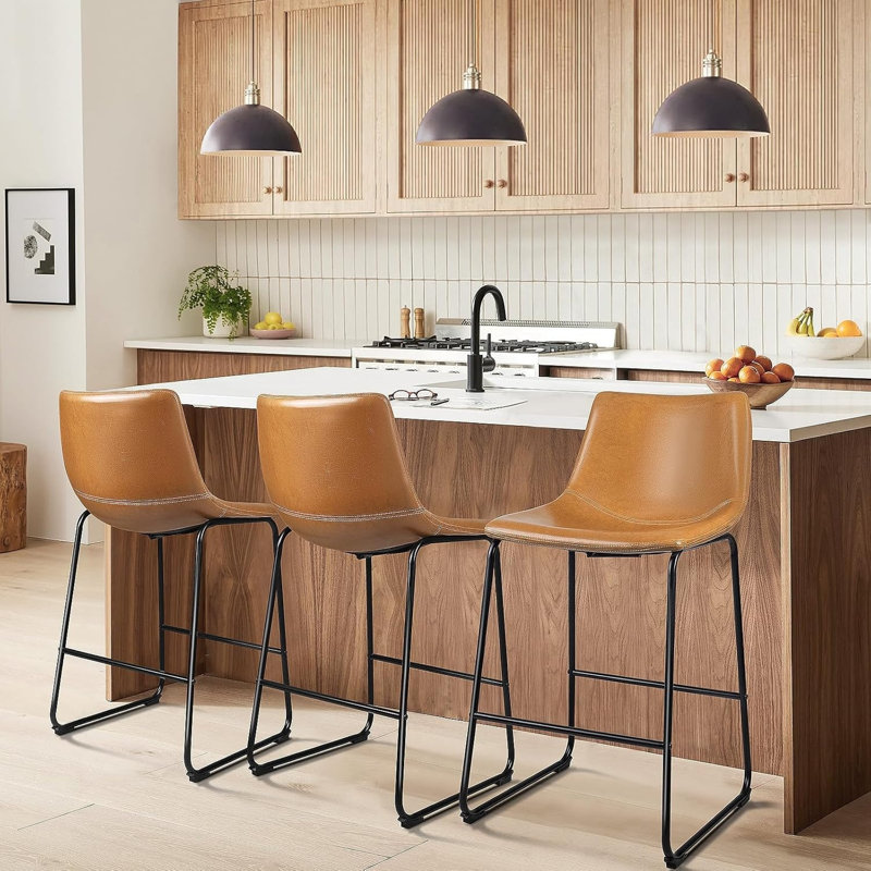  Tabourets de bar (ensemble de 3), Tabouret de comptoir (siège d'une hauteur de 25,5