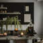 Porte-bougie colonne moderne en fer, chandelier piédestal à bord cassé noir mat pour décoration de table et de manteau de cheminée-2034546495