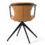 Chaise avec accoudoirs couleur chameau