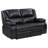 Eftica Upholstered Motion Reclining Loveseat Black