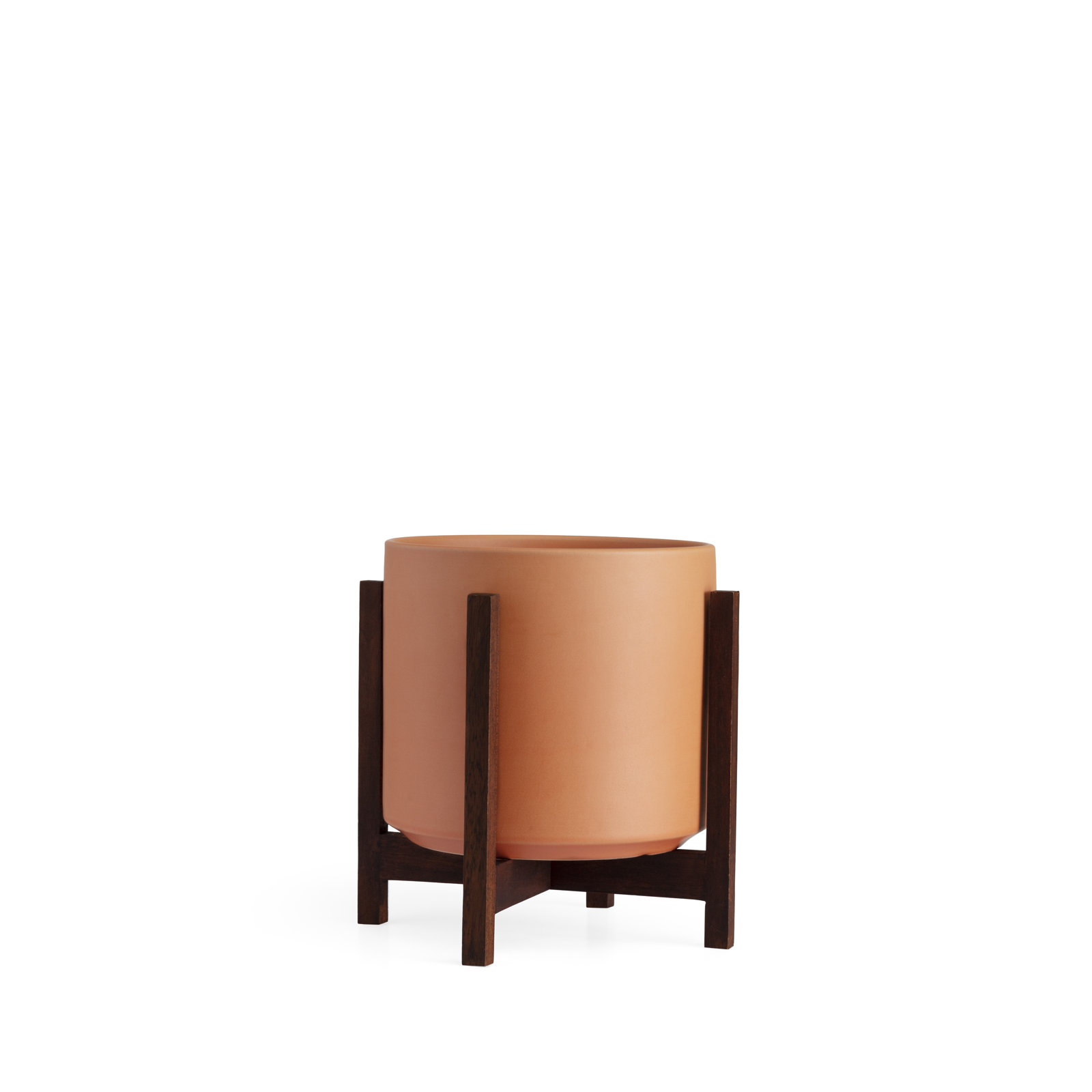 Keyes Pot Planter, Rust/Dark, 10.25" H x 10" W x 10"