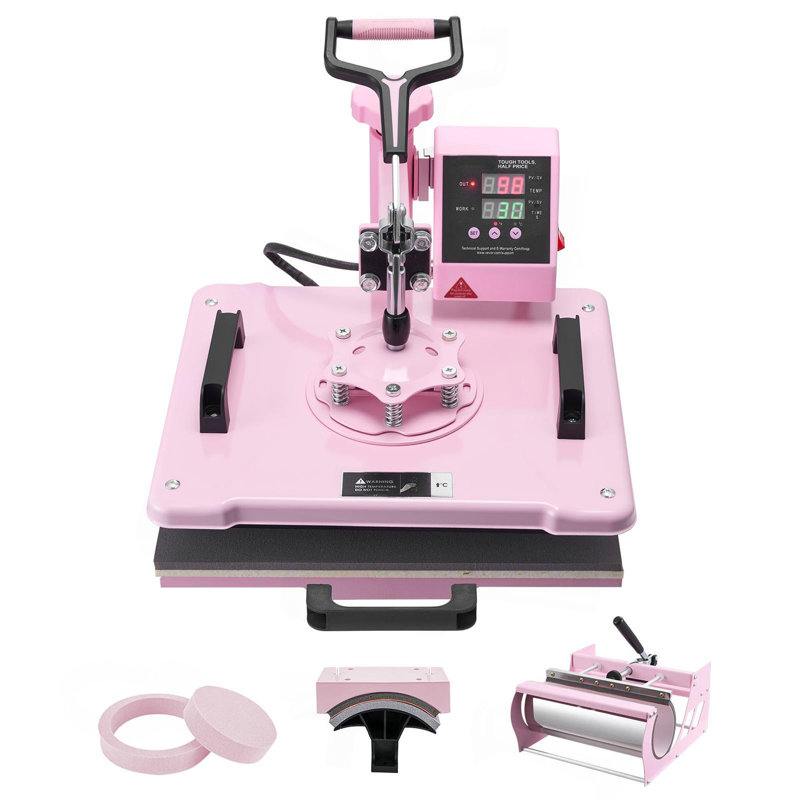 Presse à chaleur 12 X 15 po 5 en 1 avec tasses à culot 30 oz