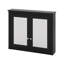 Pharmacie, armoire murale de salle de bain avec 2 portes en miroir, tablette réglable-1014358185