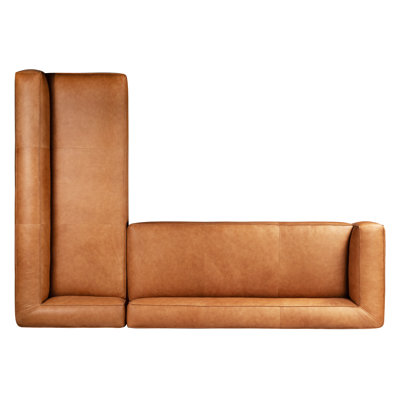 Piazza 2 - Piece Genuine Leather Corner Sectional