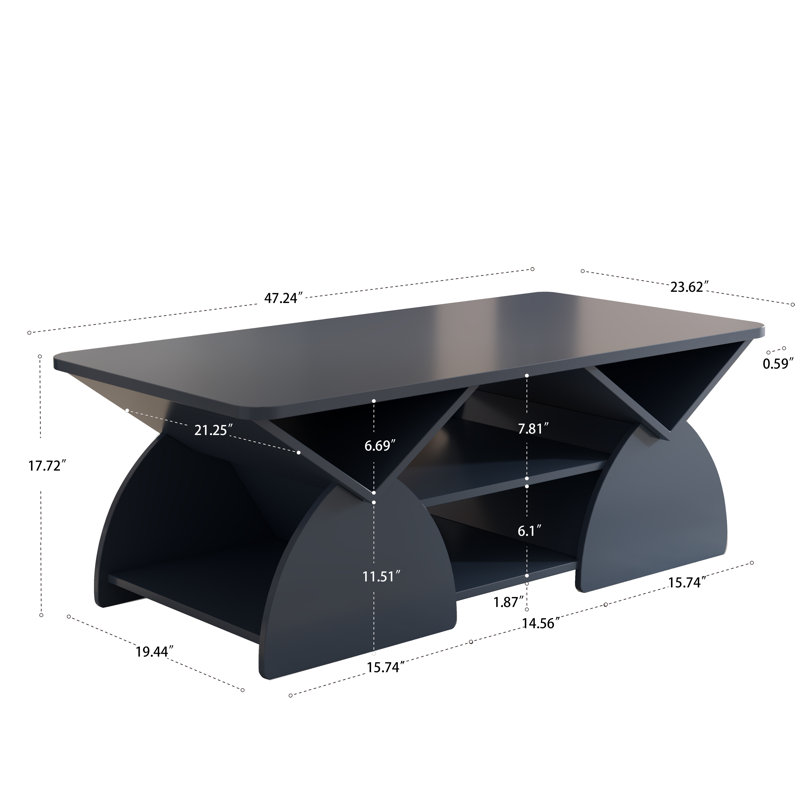 Table basse rectangulaire