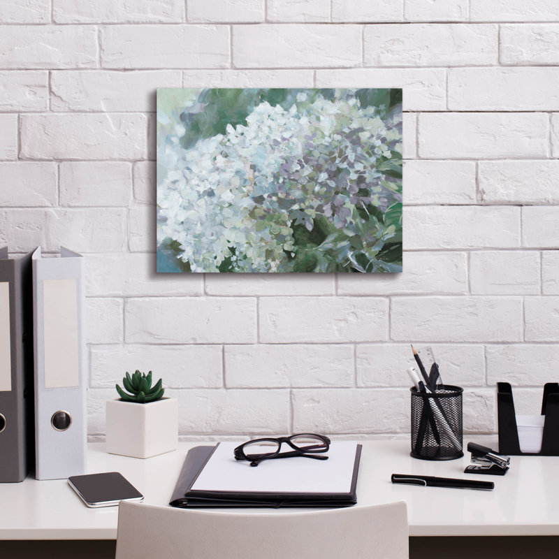 "Epile Graffiti" Subtle Shift Hydrangea "par Katrina Pete, art mural sur toile, H 12 po x l 16 po x P 0,75 po