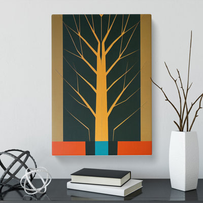 Oak Tree Suprematism - Wrapped Canvas