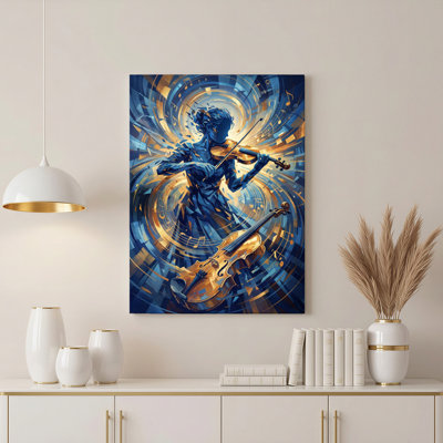 «Gallery Wrap», art mural sur toile pour le salon, la chambre à coucher, le bureau ou le vestibule - décoration murale décorative avec fantaisie musicale