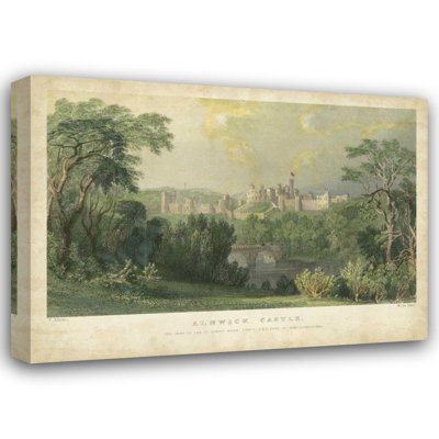 Art sur toile tendue, Millwood Pines Allom, T., Alnwick Castle